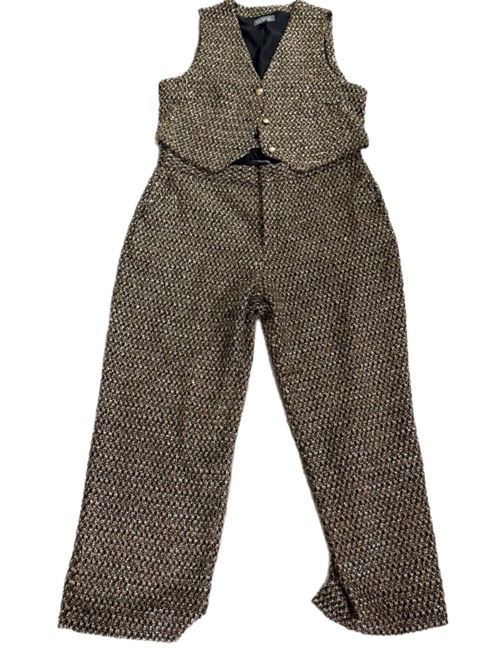 Worthington X Jason Bolden Cropped Pants /Vest Womens XL / 22W